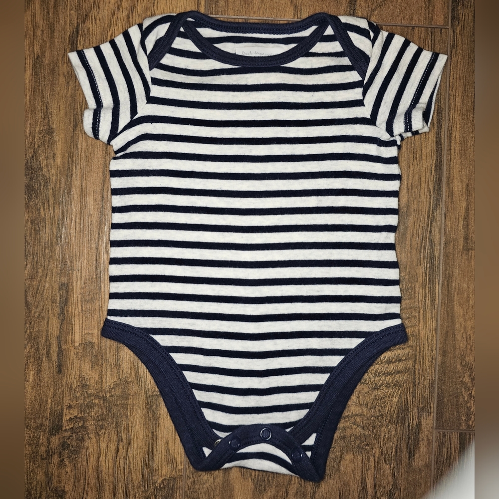 Baby Infant First Impressions One Piece Jumper Striped